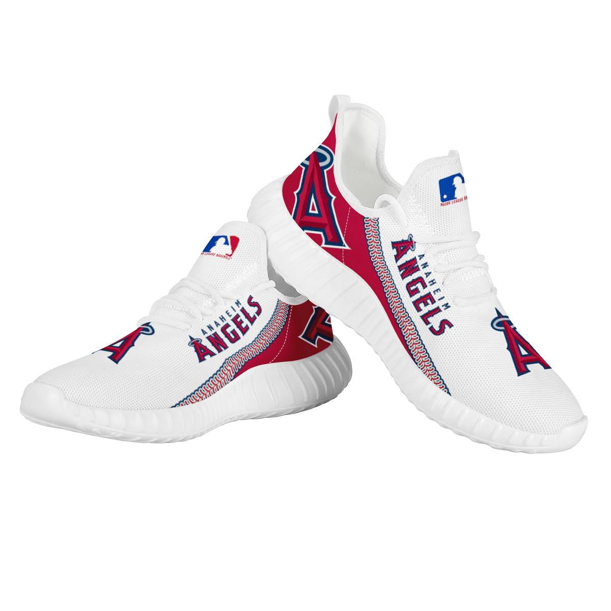 Women's Los Angeles Angels Mesh Knit Sneakers/Shoes 002